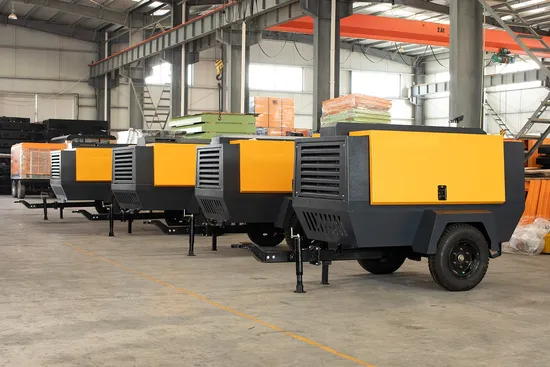 Mobile Screw Compressor Piston Wheel Diesel Screw Air Compressor